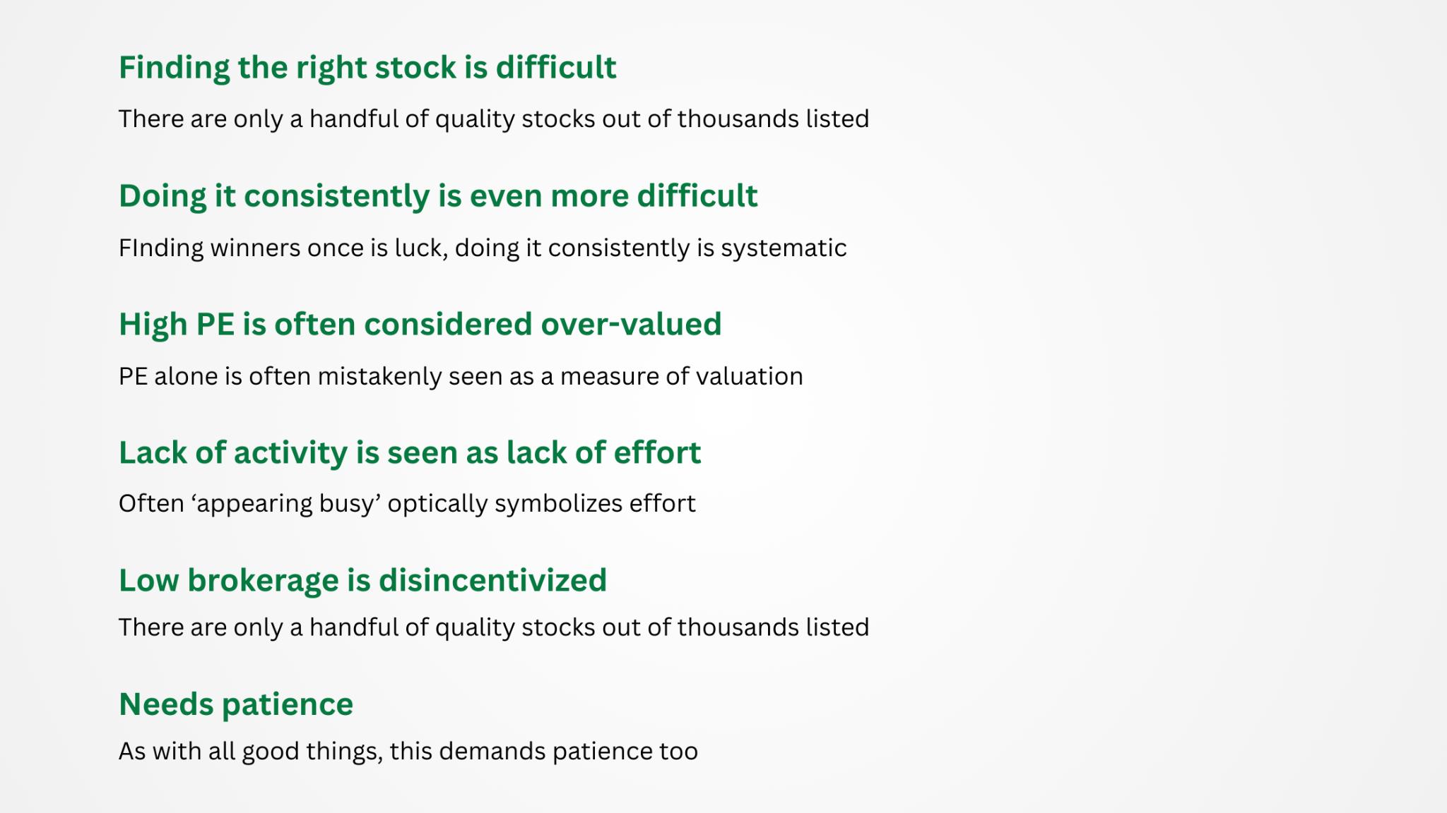 Following Buy-&-Hold strategy Following Buy-&-Hold strategy