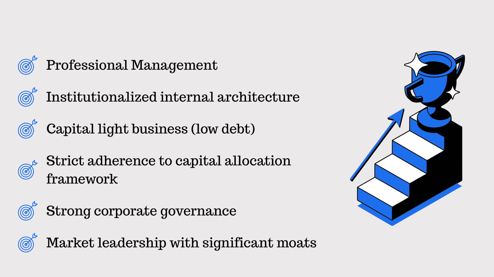 Qualitative aspects of the compounder companies Qualitative aspects of the compounder companies